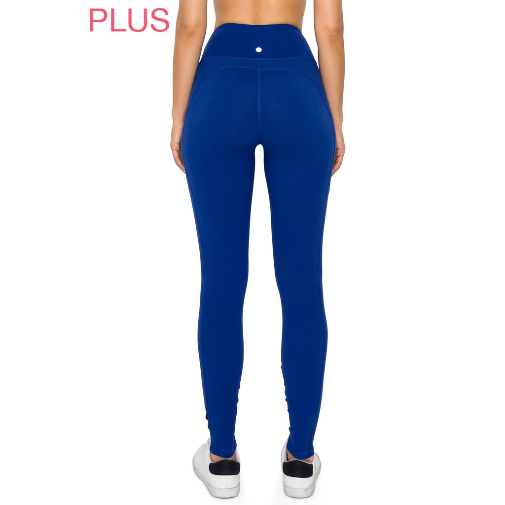 Plus Size Premium High Waist Solid Activewear Leggings