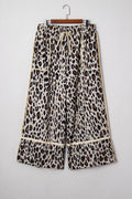 Leopard Wide Leg Pants