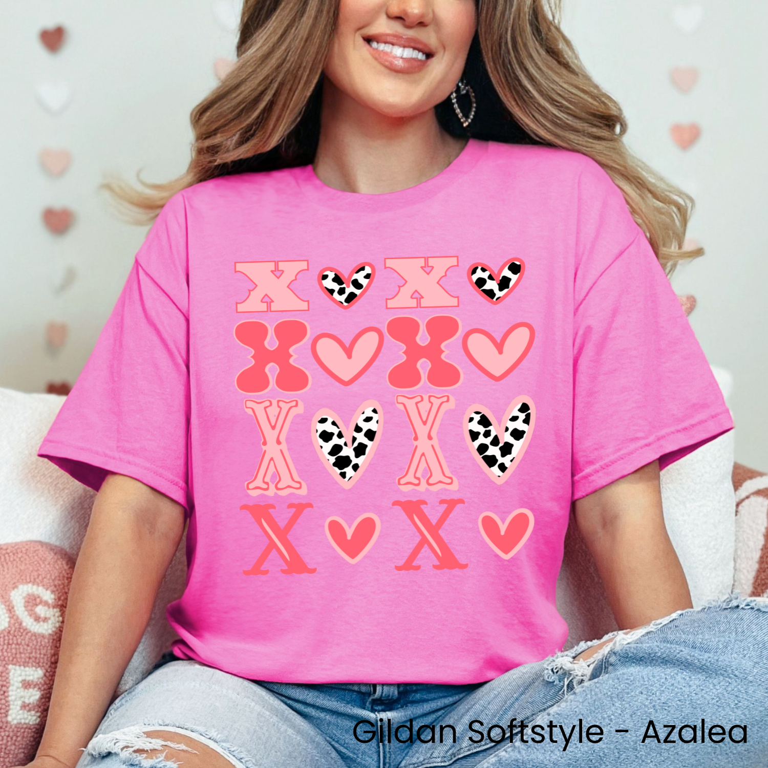 XOXO Cow Print Tee
