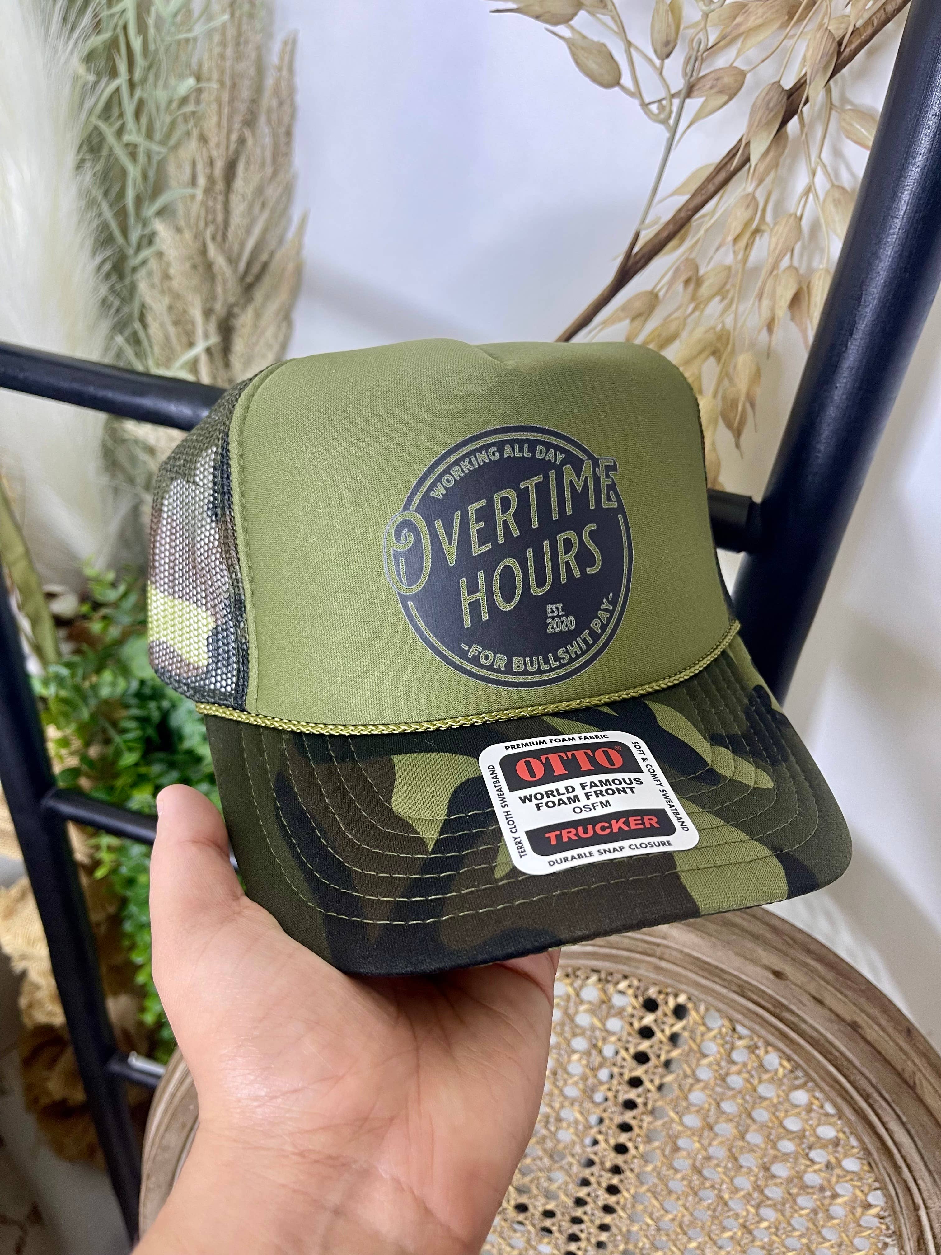 Overtime Hours Trucker Hat 