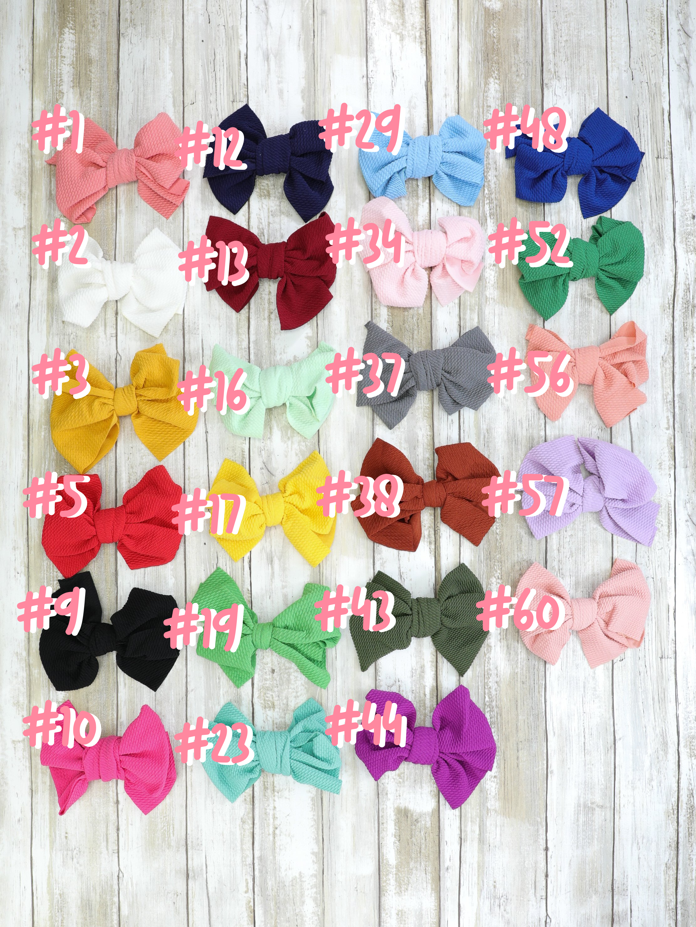 Waffle Bow 6 Inch
