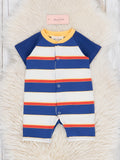 Blue, Red, & Yellow Romper