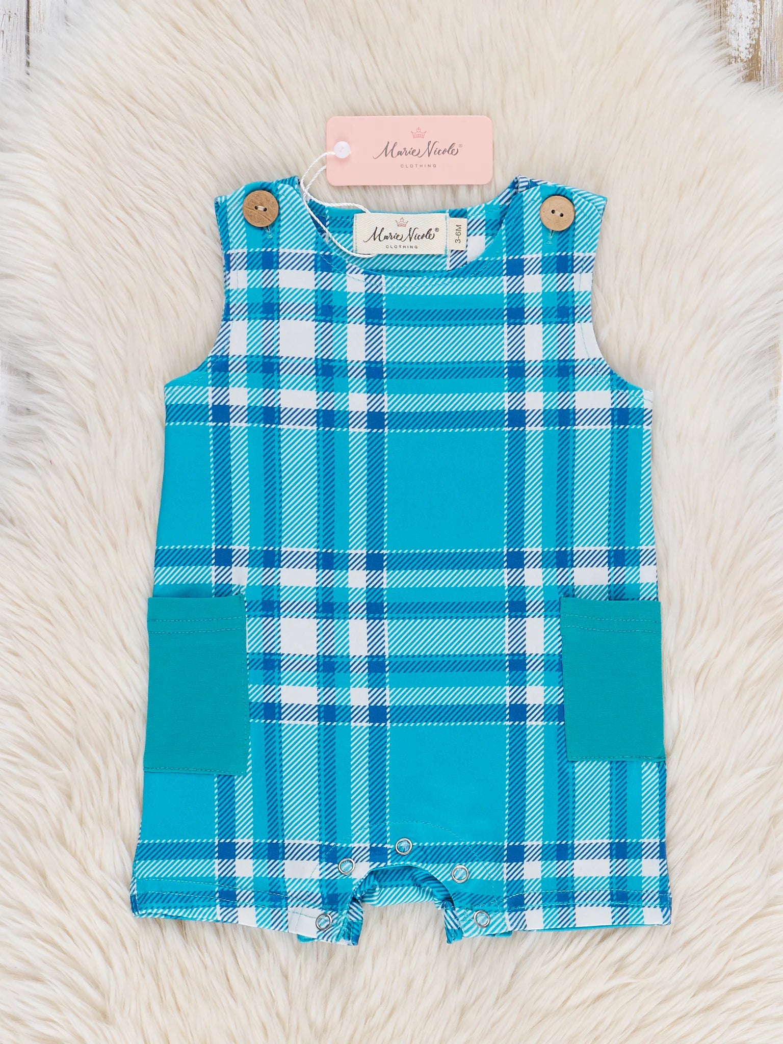 Plaid Boys Romper