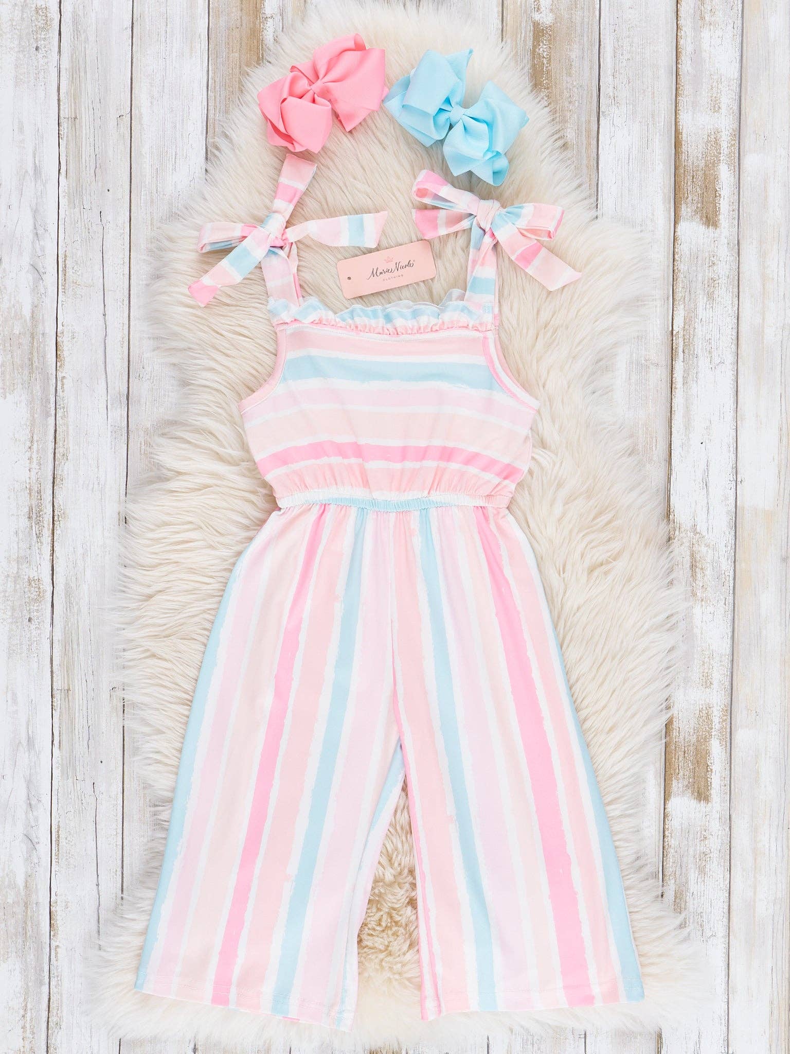 Rainbow Striped Jumpsuit
