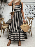 Striped Patchwork Camisole Dress